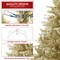Casafield Spruce Artificial Holiday Christmas Tree with Sturdy Metal Stand
